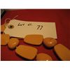 Image 4 : COSTUME JEWELRY CATALIN OR BAKELITE NECKLACE BEADED