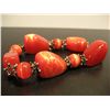 Image 2 : COSTUME JEWELRY RED BEADED ARISAN BRACELET
