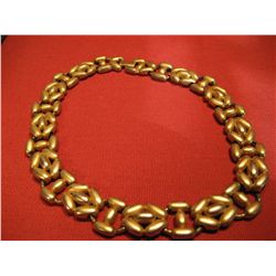 COSTUME JEWELRY GOLD TONE VINTAGE NECKLACE