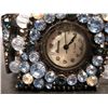 Image 3 : COSTUME JEWELRY AZURE BLUE & WHITE RHINESTONE ARTISAN WRIST WATCH GENEVA WATCH (NOTE: NEEDS BATTERY)