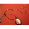 Image 1 : COSTUME JEWELRY SILVER TONE NECKLACE WITH PENDANT