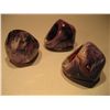Image 1 : COSTUME JEWELRY LOT OF (3) FUNKY PURPLE PLASTIC RINGS