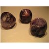 Image 2 : COSTUME JEWELRY LOT OF (3) FUNKY PURPLE PLASTIC RINGS