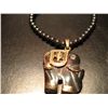 Image 1 : COSTUME JEWELRY ARTISAN HAND CRAFTED BEADED NEACKLACE WITH ELEPHANT PENDANT