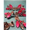 Image 3 : COSTUME JEWELRY LOT OF RHINESTONE EARRINGS