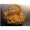 Image 2 : COSTUME JEWELRY ARTISAN STYLE SCRUNCHIE RING BEADED