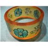 Image 1 : COSTUME JEWELRY FUNKY HIPPI STYLE PLASTIC BANGLE BRACELET WITH FLOWERS