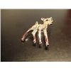 Image 1 : COSTUME JEWELRY RHINESTONE DEER BROOCH PIN SILVER TONE