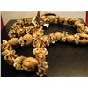 Image 1 : COSTUME JEWELRY ARTISAN HAND BEADED SHELL WITH SEED NECKLACE