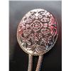 Image 3 : COSTUME JEWELRY ARTISAN STYLE BROOCH SILVER TONE