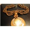 Image 2 : COSTUME JEWELRY ARTISAN BEADED NECKLACE PENDANT