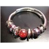 Image 2 : COSTUME JEWELRY ARTISAN STYLE BRACELET SILVER TONE WITH BEADS