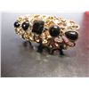 Image 2 : COSTUME JEWELRY FUNKY RING GOLD TONE