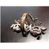 Image 2 : COSTUME JEWELRY SILVER TONE RING WITH RHINESTONES