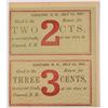 Image 1 : 1864 TWO CENT & THREE CENT CONCORD, NH NOTE