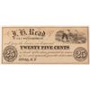 Image 1 : J.R. READ TWENTY FIVE CENT UTICA, NY