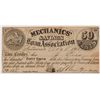 Image 1 : 1861 FIFTY CENT MECHANICS SAVING & LOAN ASSOC.