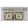 Image 1 : 2003 $1.00 FEDERAL RESERVE ( STAR ) NOTE, PMG-67,