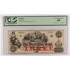 Image 1 : 18--  $3.00 WEST RIVER BANK OBSOLETE NOTE, JAMAICA, VT  PCGS-64