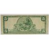 Image 2 : 1902 $5.00 NATIONAL NOTE, WOOSTER OHIO #7670  KELLY BOOK AT $350.00