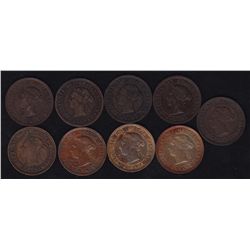 Lot of 9 One Cent