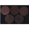 Image 2 : Lot of 5 1891 One Cent