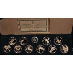 1988 Calgary Olympic $20 Proof Silver Set