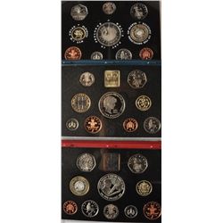 Lot of 8 British Proof Sets