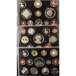 Lot of 5 British Proof Sets