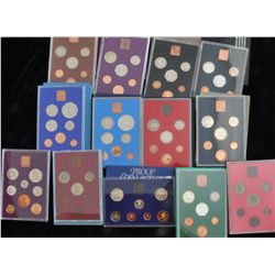 Lot of 13 Great Britain and Northern Ireland Proof Sets