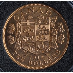 1914 Canadian Ten Dollar Gold