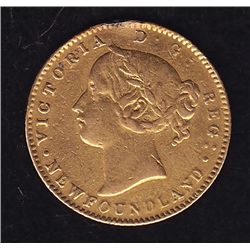1865 Newfoundland $2 Gold