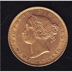 1872 Newfoundland $2 Gold