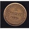 Image 1 : 1880 Newfoundland $2 Gold