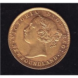 1882 Newfoundland $2 Gold
