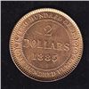 Image 2 : 1885 Newfoundland $2 Gold