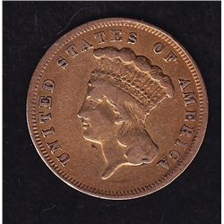 1857 US $3 Gold