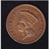 Image 1 : 1857 US $3 Gold