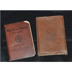 Lot of 2 Bank Passbooks