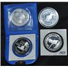Image 1 : Lot of 4 Nova Scotia Silver Trade Dollars