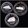 Image 1 : Lot of 3 New Brunswick Sterling Silver Trade Dollars