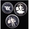 Image 2 : Lot of 3 New Brunswick Sterling Silver Trade Dollars