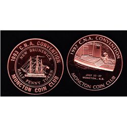 Lot of 2 CAN Convention Medals