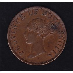 1843 Province of Nova Scotia Half Penny Token