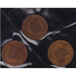 Lot of 3 Breton Tokens