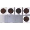 Image 2 : Lot of five Bank Of Upper Canada Penny Tokens, BR 719