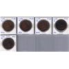 Image 1 : Lot of five Bank Of Upper Canada Penny Tokens, BR  719.