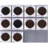 Image 1 : Lot of ten Bank Of Upper Canada Penny Tokens, BR 719.