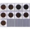 Image 1 : Lot of nine Bank Of Upper Canada Penny Tokens, BR 719.