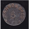 Image 1 : Hanson Brothers New Brunswick 5 Cent Token